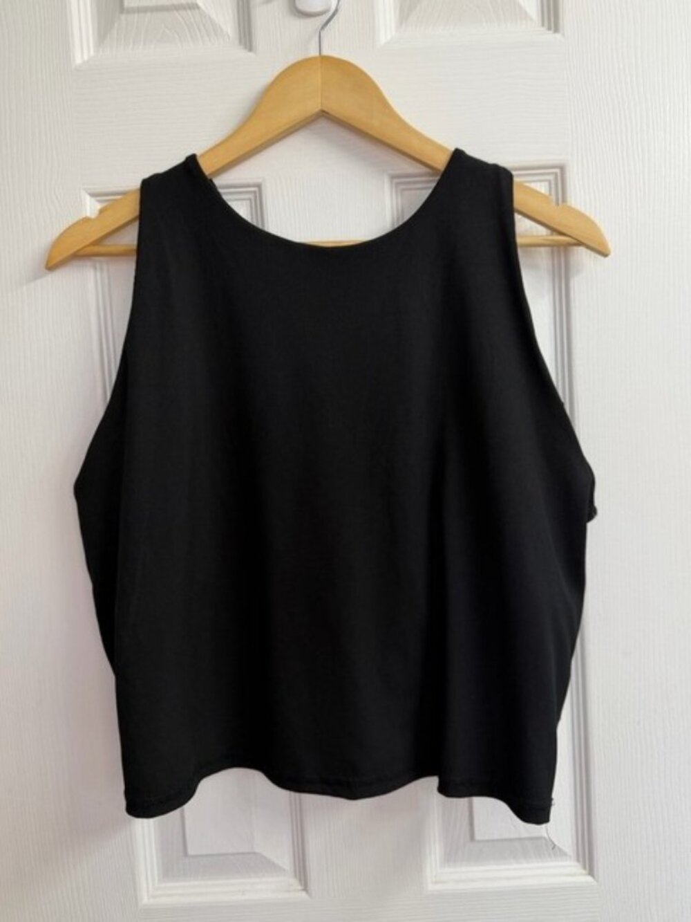 Joe Fresh + Active Black Bra Tank Top Women 2X NWT Built In Sports Bra Racerback